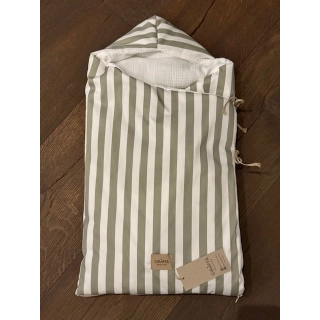 Saco capazo con capucha Giorgia Verde bambula 123