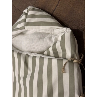 Saco capazo con capucha Giorgia Verde bambula