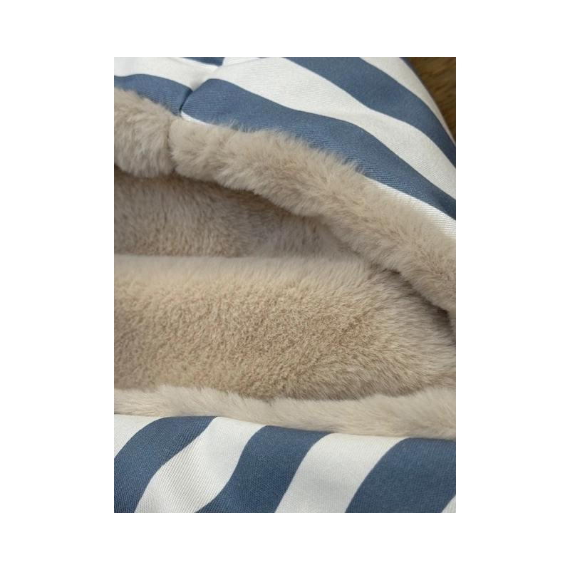 Saco para capazo con capucha Giorgia Azul pelito piedra