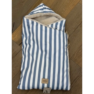 Saco para capazo con capucha Giorgia Azul pelito piedra 123