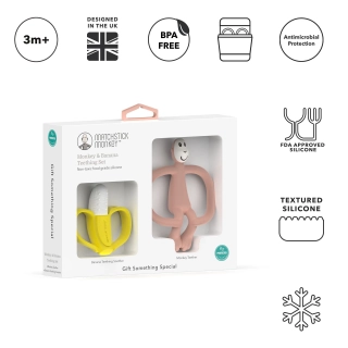 Set de regalo banana & Monkey Dusty Pink Set de regalo banana & Monkey Dusty Pink