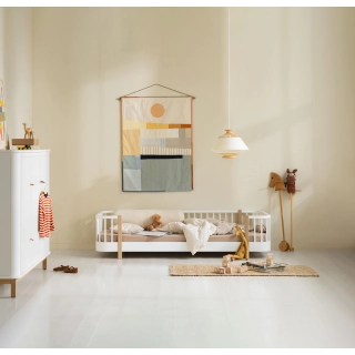 Cama de suelo Wood Original white/Oak Cama de suelo Wood Original white/Oak