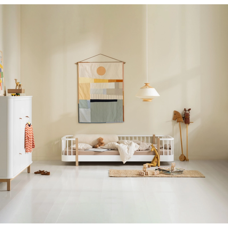 Cama de suelo Wood Original white/Oak Cama de suelo Wood Original white/Oak