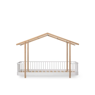 Cama casa de suelo Wood Original White/Oak Cama casa de suelo Wood Original White/Oak