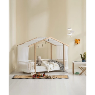 Cama casa de suelo Wood Original White/Oak Cama casa de suelo Wood Original White/Oak