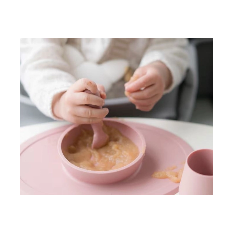 Bol de silicona aprendizaje para bebés Tiny Bowl EZPZ Rosa (+4 meses)