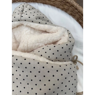 Saco para capazo capucha Olivia interior borreguito Saco para capazo capucha Olivia interior borreguito