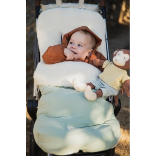 Saco Crepe menta interior borreguito 123