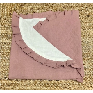 Toquilla con volante Crepe Rosa bambula 123