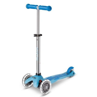 Patinete Mini-Micro DELUXE LED Glow Azul Artico Patinete Mini-Micro DELUXE LED Glow Azul Artico