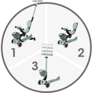 Patinete Go UP Luces 360 Olive Patinete Go UP Luces 360 Olive