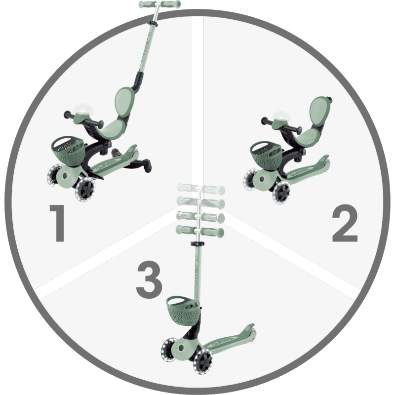 Patinete Go UP Luces 360 Olive Patinete Go UP Luces 360 Olive