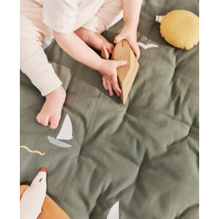 Colchón de juego bordado Sailboats | Pinpi Colchón de juego bordado Sailboats | Pinpi