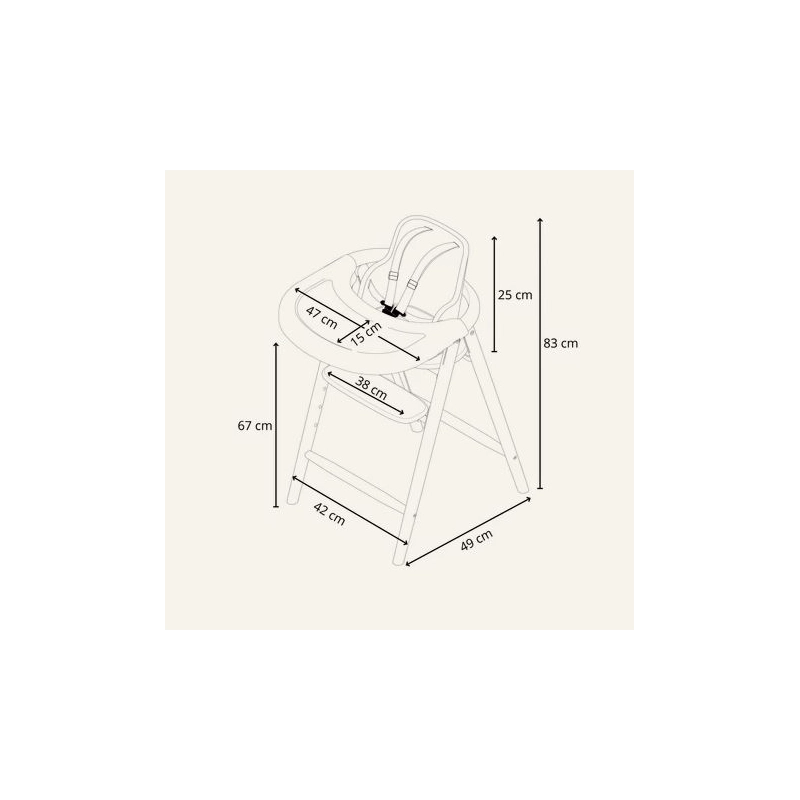 Trona evolutiva TOBO Blanco Trona evolutiva TOBO Blanco