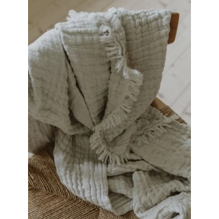 Mantita de lino y algodón Mellow Garbo&Friends | Pinpi