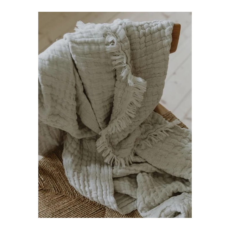 Mantita de lino y algodón Mellow Garbo&Friends | Pinpi