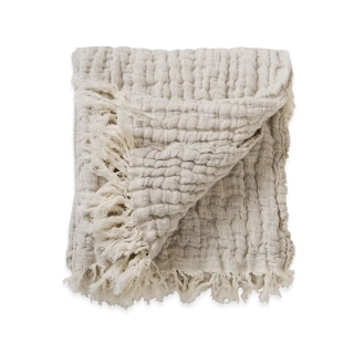 Mantita de lino y algodón Mellow Garbo&Friends | Pinpi 123