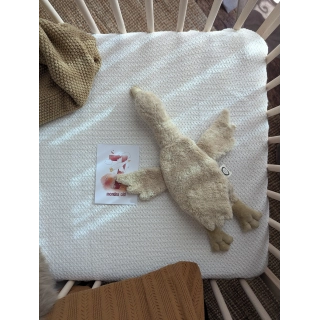 Peluche artesanal de apego Ganso Beige pequeño