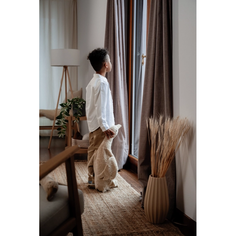 Peluche de apego Ganso beige grande