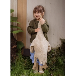 Peluche de apego Ganso beige grande
