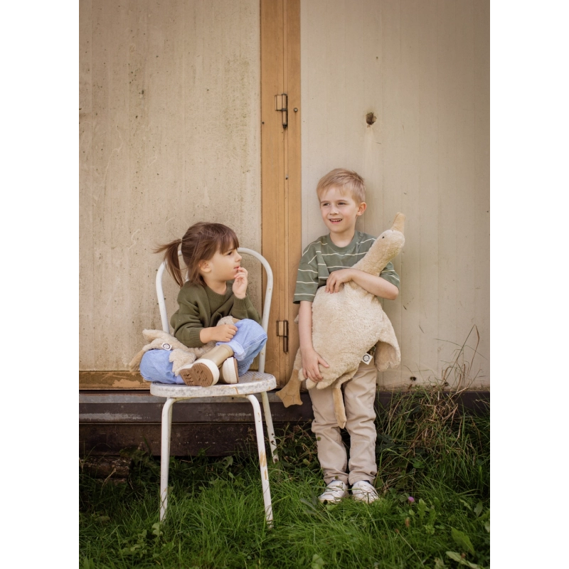 Peluche de apego Ganso beige grande