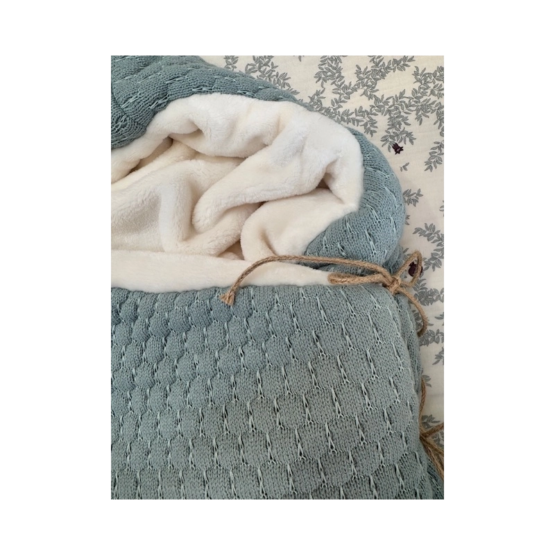 Saco capazo capucha Donatello Menta interior PELO