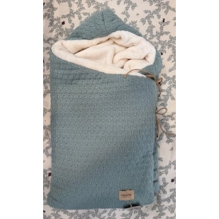 Saco capazo capucha Donatello Menta interior PELO 123