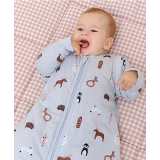 Saco de dormir bebé con mangas invierno Winter Animals