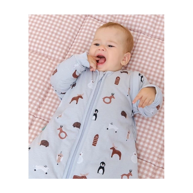 Saco de dormir bebé con mangas invierno Winter Animals