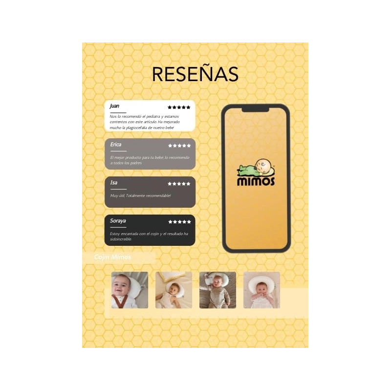 Cojín Mimos: prevención y corrección de la plagiocefalia |