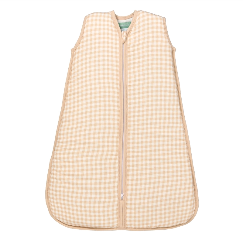 Saco de dormir bebé Entretiempo Vichy Sand | Pinpi Saco de dormir bebé Entretiempo Vichy Sand | Pinpi