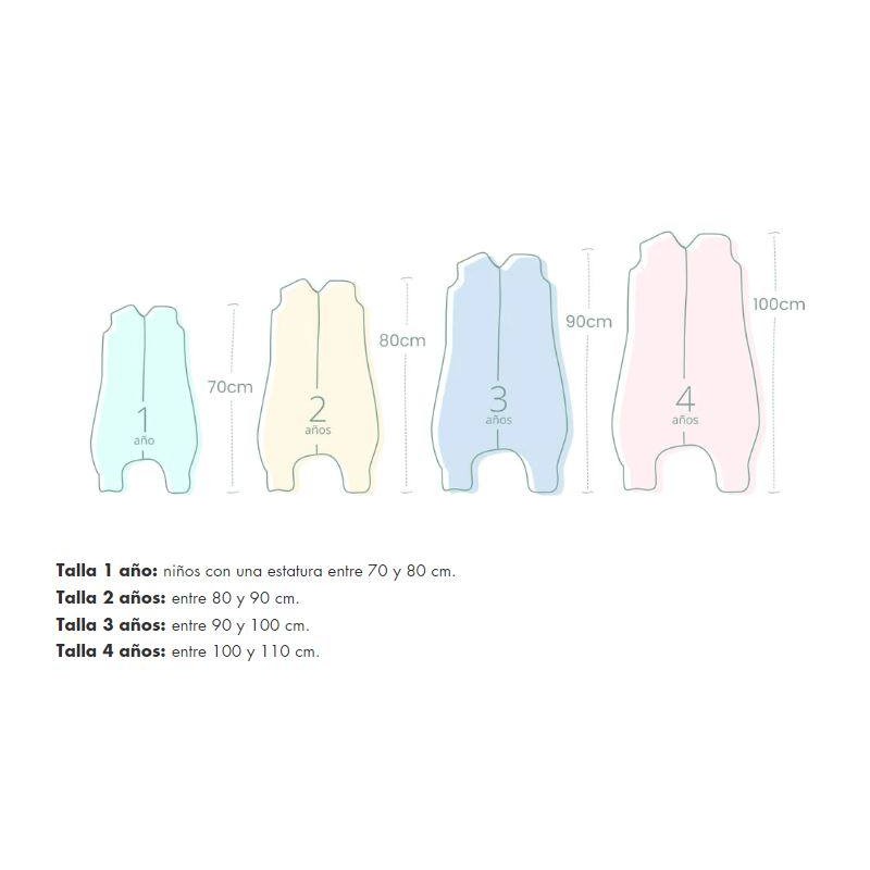 Saco de dormir con pies Pastel Floral