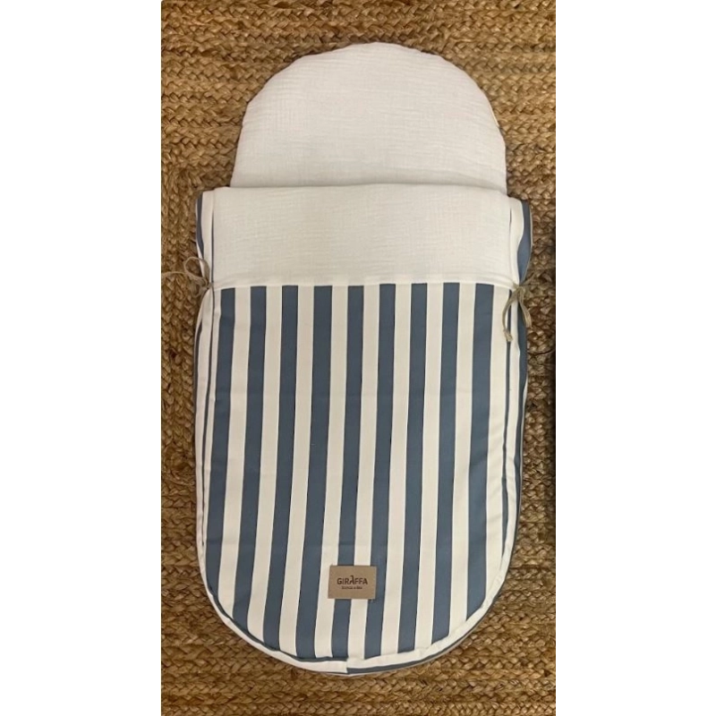 Saco para capazo bambula Giorgia Azul | Pinpi