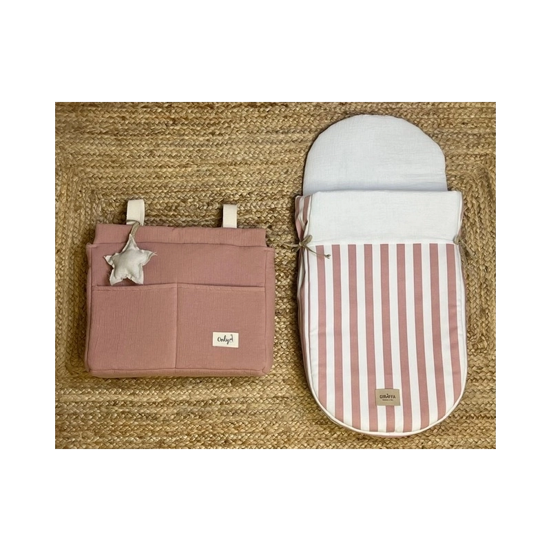 Saco para capazo Giorgia Rosa bambula