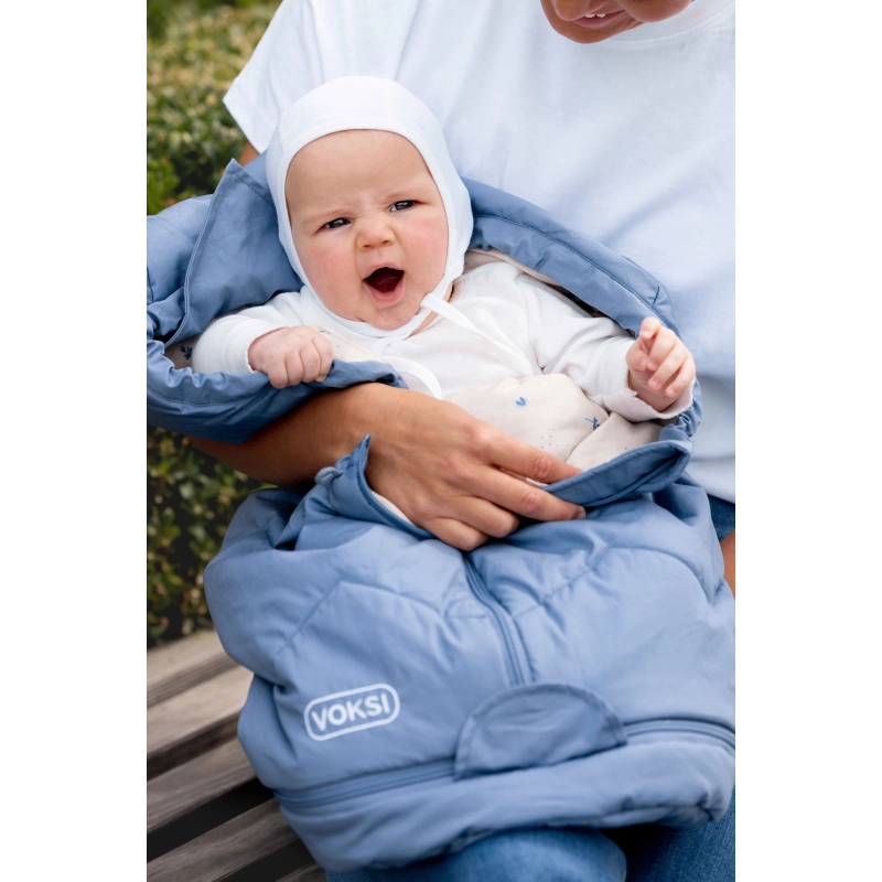 Saco de entretiempo evolutivo Voksi Sky Blue Bell 0-4 años Saco de entretiempo evolutivo Voksi Sky Blue Bell 0-4 años