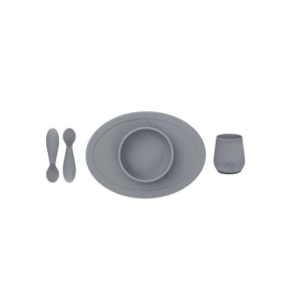 Set primeros alimentos EZPZ Gris oscuro (+4 meses) 123