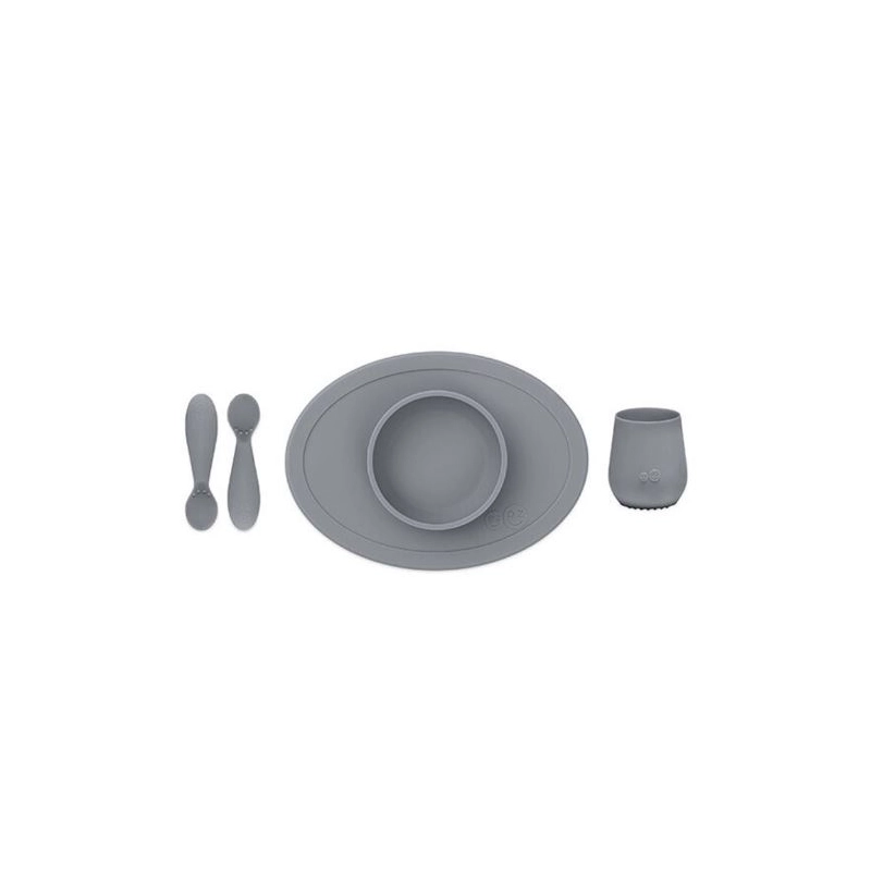 Set primeros alimentos EZPZ Gris oscuro (+4 meses)