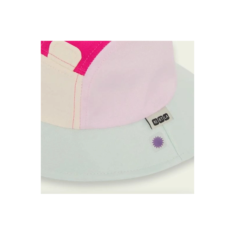 Sombrero Camper Ourson Raspberry Pink Green