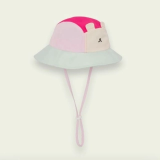 Sombrero Camper Ourson Raspberry Pink Green