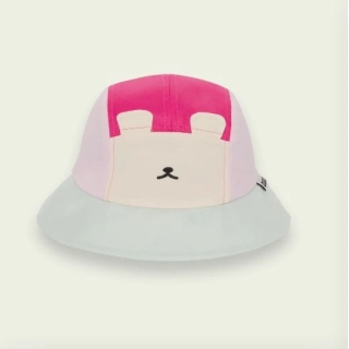 Sombrero Camper Ourson Raspberry Pink Green 123