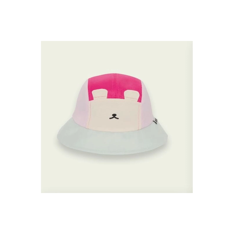 Sombrero Camper Ourson Raspberry Pink Green