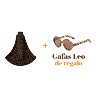 Portabebé Bandolera Wildride Print Brown Leopard | Pinpi 123