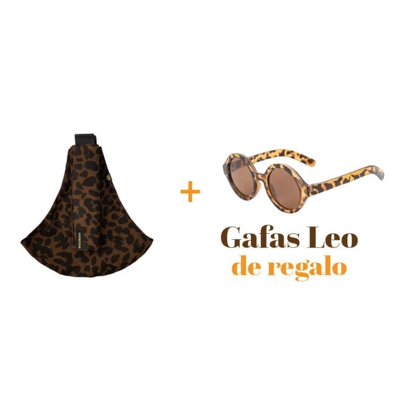 Portabebé Bandolera Wildride Print Brown Leopard | Pinpi Portabebé Bandolera Wildride Print Brown Leopard | Pinpi