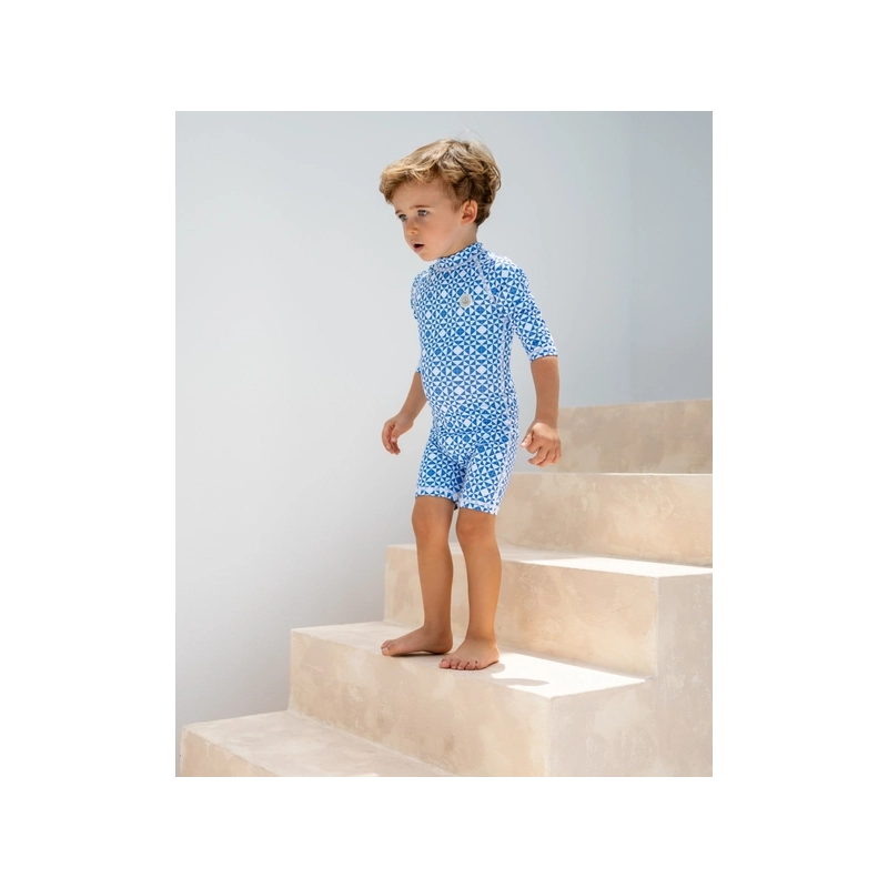 Bañador bebé con protección solar - Mediterranean Tiles Bañador bebé con protección solar - Mediterranean Tiles