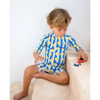 Bañador bebé con protección solar - Limoncello Stripes