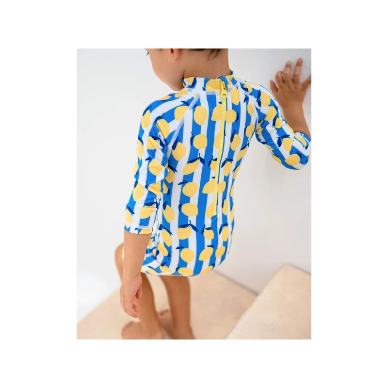 Bañador bebé con protección solar - Limoncello Stripes