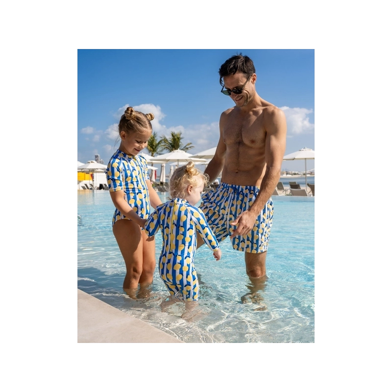 Bañador bebé con protección solar - Limoncello Stripes
