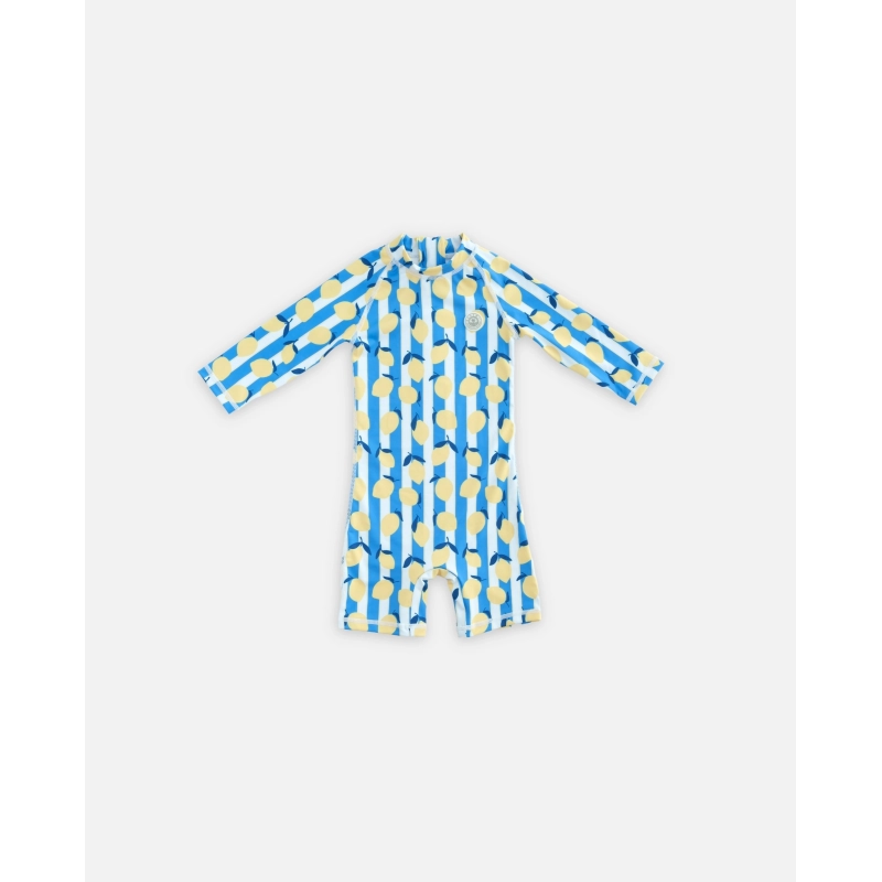 Bañador bebé con protección solar - Limoncello Stripes | Pinpi