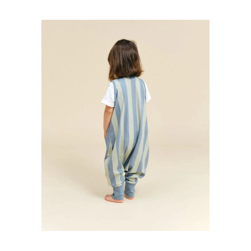 Saco de dormir con piernas de verano Green&Blue Stripes Saco de dormir con piernas de verano Green&Blue Stripes