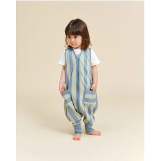 Saco de dormir con piernas de verano Green&Blue Stripes Saco de dormir con piernas de verano Green&Blue Stripes